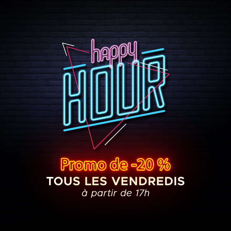 L' Happy Hour c'est tous les vendredis soirs !