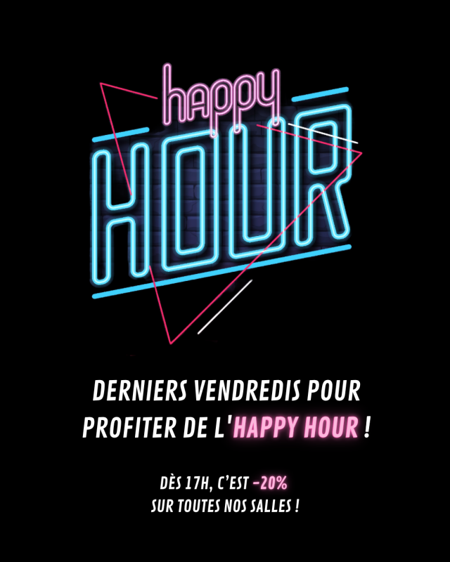 Bientôt la fin de l'Happy Hour !